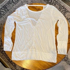 GapFit long sleeve open back workout top